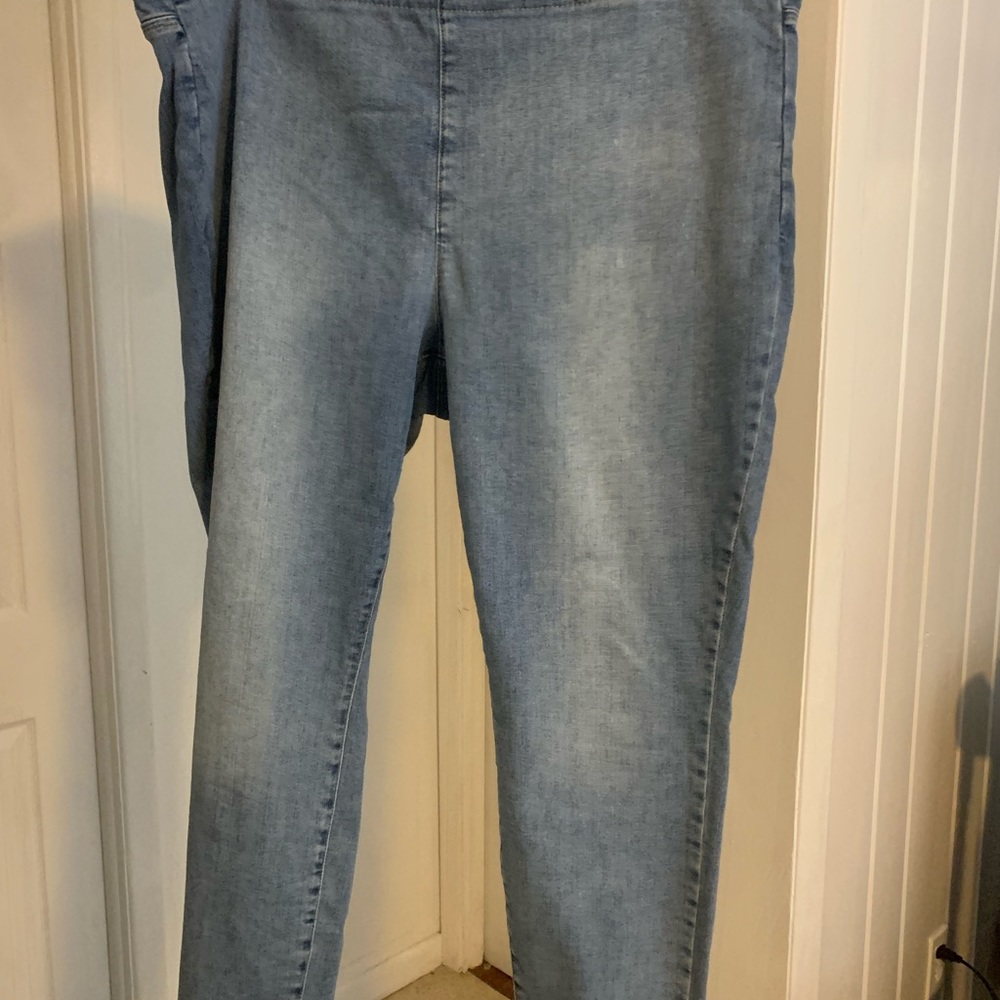 Plus size pull on jeans